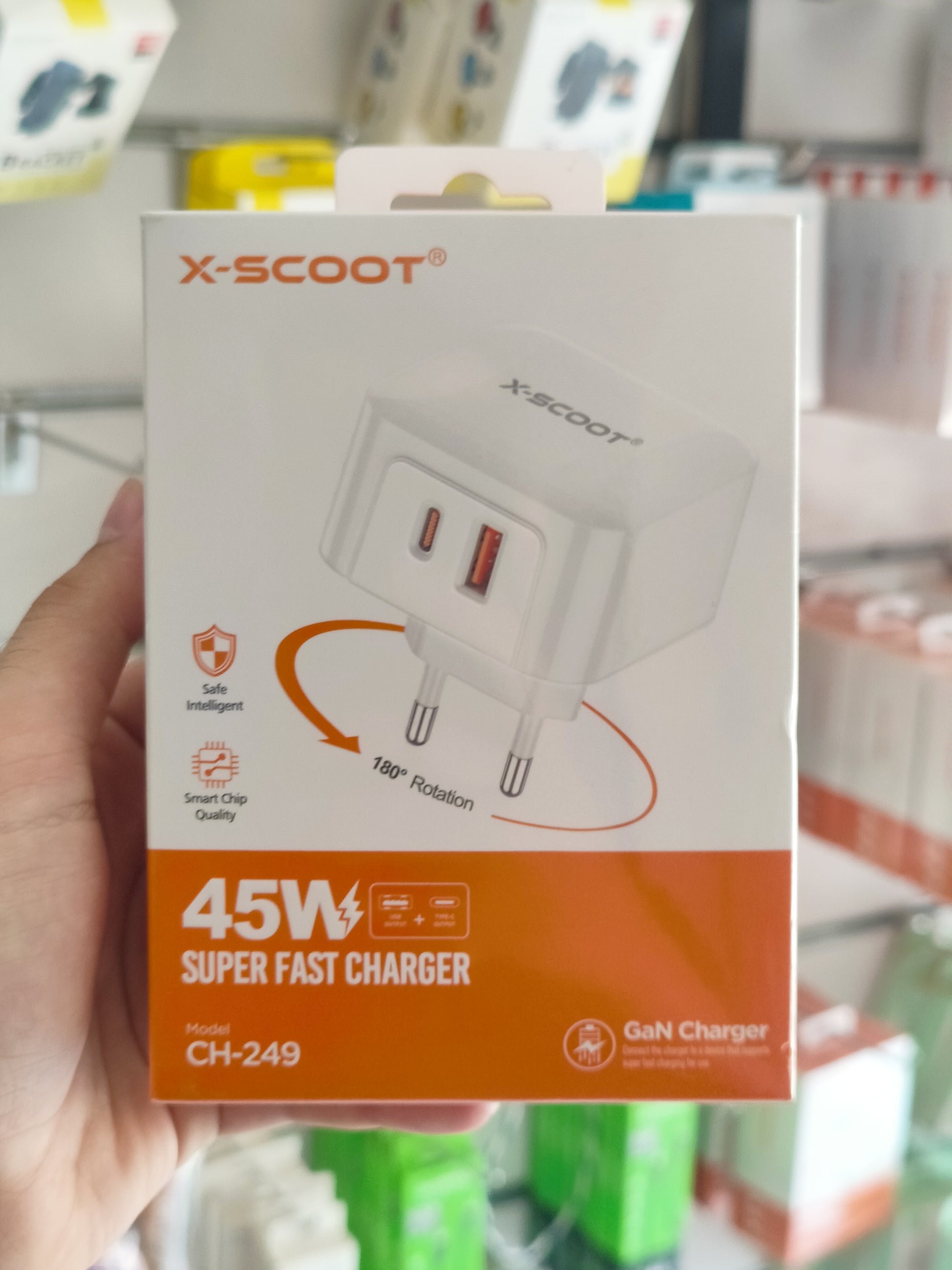 XScoot 45Watt - راس شاحن شحن سريع
