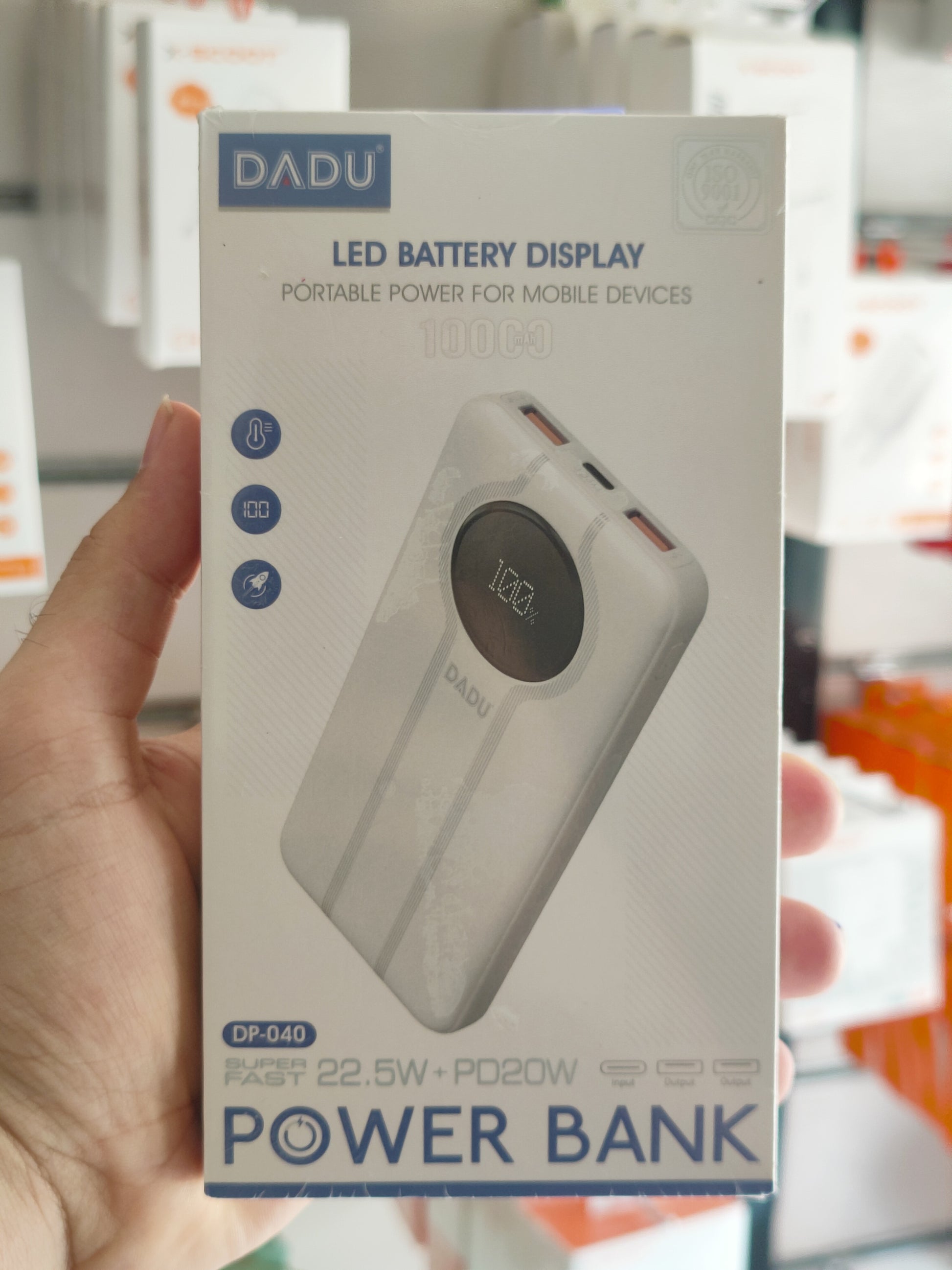 Power Bank DADU 22.5Watt - باور بانك 10000 ملي امبير